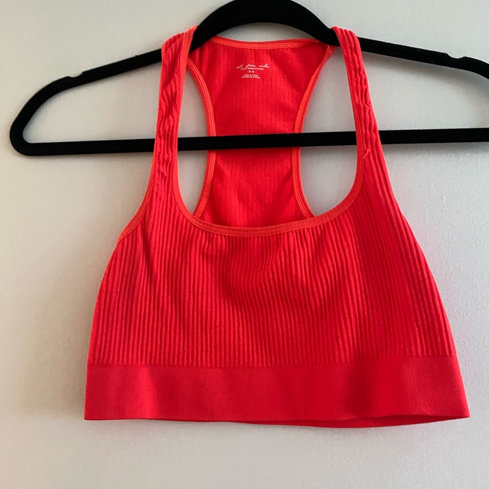 Orange crop top